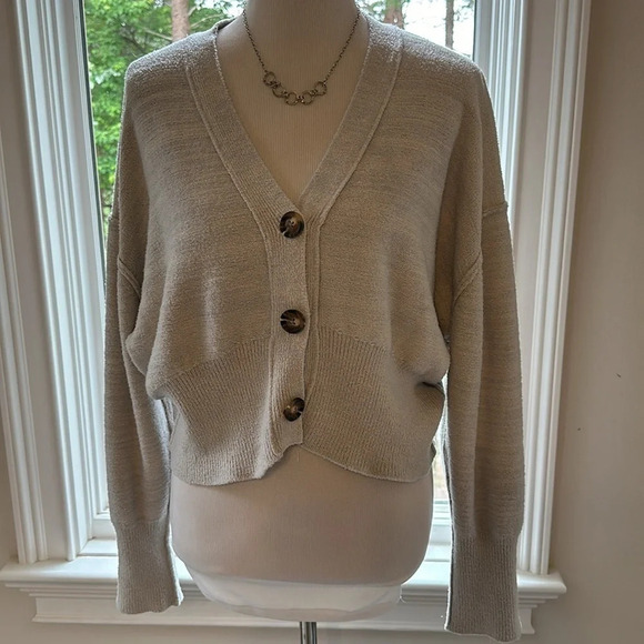 Rose & Crown Cropped V- neck Cardigan from Anthropologie, NWOT - Picture 8 of 11